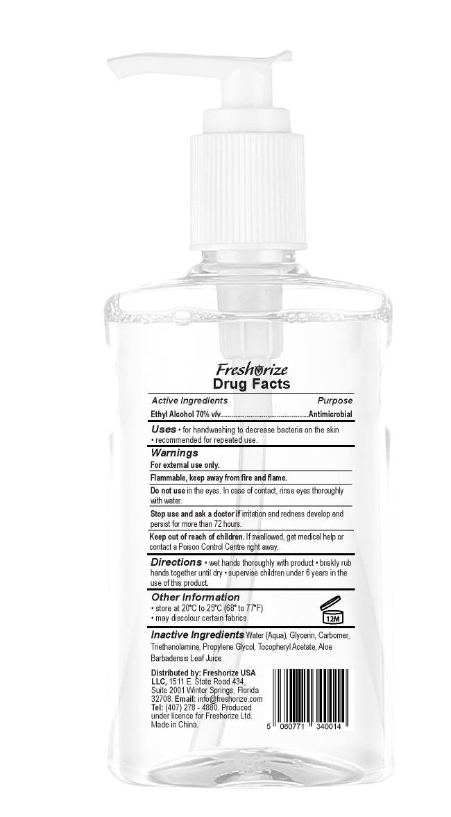 FR 10 0Z GEL SANITIZER-Back